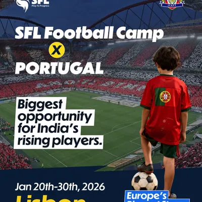 This is the biggest stage. Our SFL Football Camp in Lisbon, Portugal, is a unique opportunity for India's rising players to experience European football firsthand.