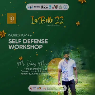An event flyer for a Self Defense Workshop I conducted. My goal is to empower individuals with the confidence and skills to protect themselves.