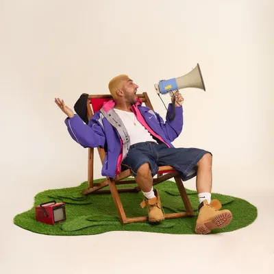 "Time to make some noise!" A fun, energetic shot from a creative photoshoot, capturing my playful side.