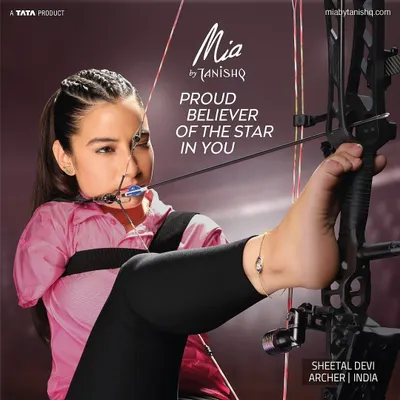 It was an absolute honour to be part of this powerful campaign for Mia by Tanishq. I worked with the fashion team to style para-athlete Sheetal Devi, ensuring the look was both inspiring and aligned with the brand's message.