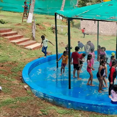 The rain dance area is where the energy is always high. With music and sprinklers going, it’s a guaranteed way for students to let loose and have a fantastic time together.