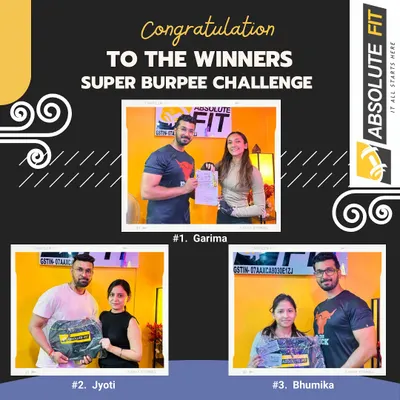 Congratulations to the super women誰 won our Super Burpee Challenge. Their strength and spirit are an inspiration.
