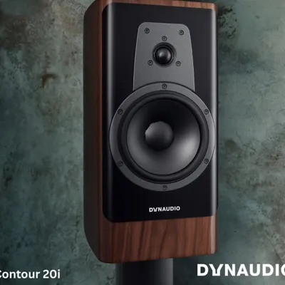A close-up of the Dynaudio Contour 20i, showcasing its premium wood finish and the advanced Esotar 2i tweeter. This is the level of craftsmanship and audio engineering we bring to clients who are passionate about pure, detailed sound.