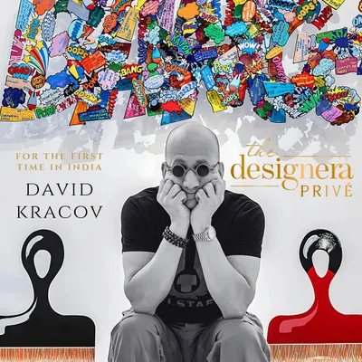 We were honored to welcome renowned pop artist David Kracov to India for the very first time. This image announces his exclusive exhibition with us, a major milestone in bringing global pop art to the Indian audience.