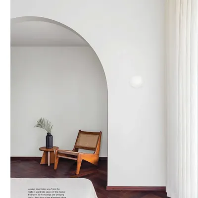 It was a special moment to see my work featured on the cover of Livingetc India. This image, from the Ved House project, captures the calm, meditative quality I strive for in all my designs.