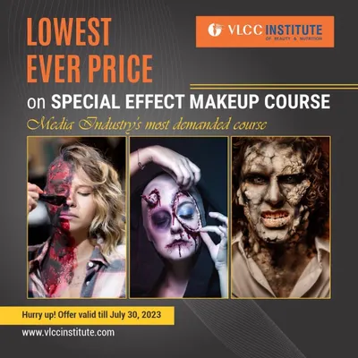My Special Effect Makeup Course is one of the most in-demand in the media industry. This promotional image shows the kind of realistic and terrifying zombie and creature looks you will learn to create using prosthetics and advanced techniques.