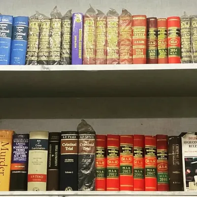 A look at my law library. A lawyer will do anything to win a case, and for me, that starts with thorough research and preparation.
