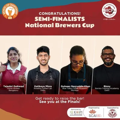 A proud moment for the academy. Huge congratulations to our founder, Binny Varghese, for making it to the semi-finals of the National Brewers Cup.