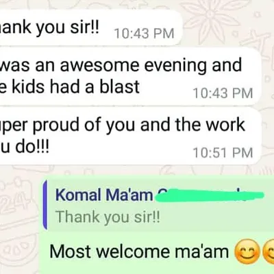 "It was an awesome evening and the kids had a blast." We are so proud of the work we do and love getting feedback like this!