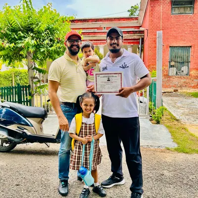 With my family after receiving my coaching certificate from NIS Patiala. This certification represents my professional commitment to the science of sports training.