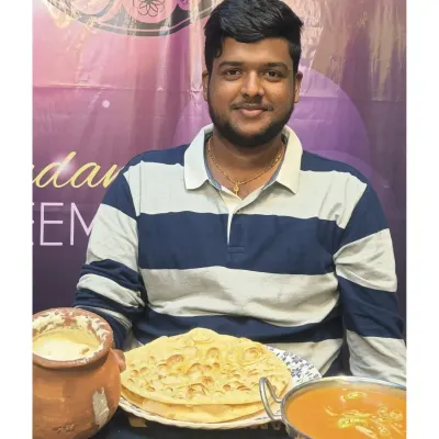 A complete meal featuring one of our rich curries served with soft, flaky parathas and a pot of cool dahi. This is comfort food at its best.