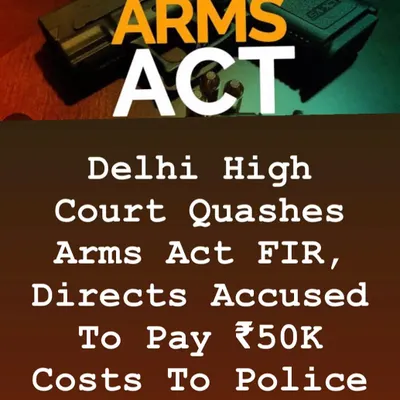 This image shows a case where an Arms Act FIR was quashed by the Delhi High Court. I have experience in handling cases related to the illegal possession of arms.