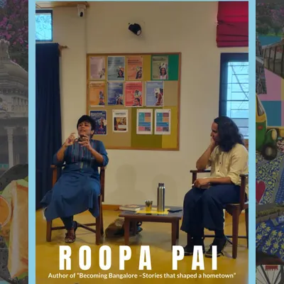 Author Roopa Pai captivates the audience during her talk on "Becoming Bangalore." She shared forgotten stories and defining moments that have shaped our hometown, bringing the city's rich history to life with her signature wit and warmth.