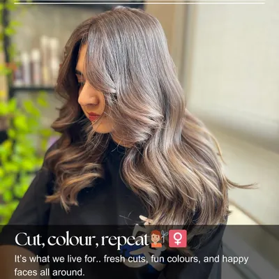 Cut, color, repeat. This look features soft, face-framing highlights and a fresh cut, creating a bright and modern style.