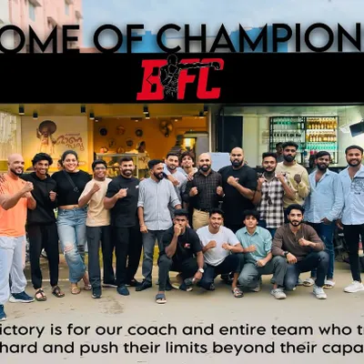 "Home of Champions." We train, we win, we celebrate, and then we train again. This victory is for the entire team.