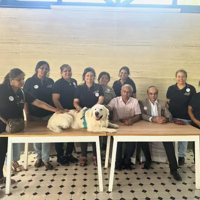 I was honored to speak at a Rotary Bangalore event about how dogs can be a part of therapy and mental health initiatives. My dog Coco was a perfect gentleman, charming the crowd and demonstrating the calm temperament of a great therapy dog.