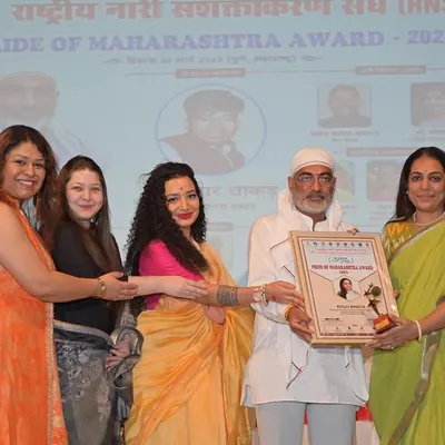 This moment, receiving the Pride of Maharashtra award, was a powerful reminder of why I started this journey. It represents every person who found peace and every heart that opened. I hold this with immense gratitude for my community and my guides.