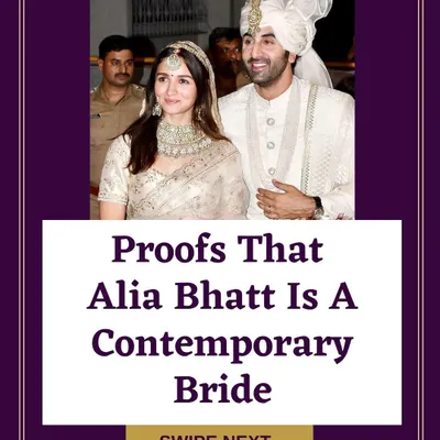 For all you brides-to-be, here is proof that you can create a stunning contemporary bridal look. Let's break down how Alia Bhatt achieved her elegant and modern wedding style.