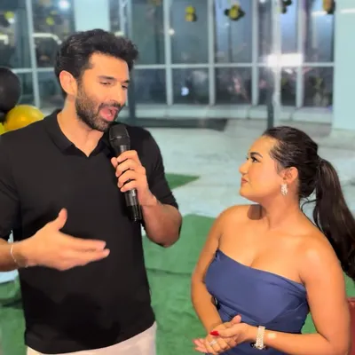 A candid shot while interviewing Aditya Roy Kapur. My goal is to move beyond scripted questions and have a real conversation that reveals his personality.