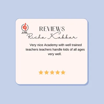 This review from a parent, Richa Kakkar, praises our academy and the ability of our teachers to handle children of all ages effectively. Creating a comfortable environment for every child is my top priority.