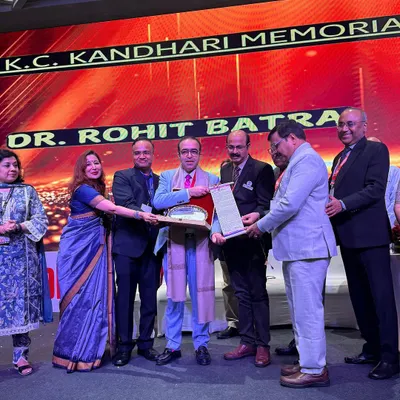 I was honored to receive the prestigious K.C. Kandhari Memorial Award for my contributions to the field of dermatology. This recognition fuels my passion for advancing skin and hair care through science and innovation.