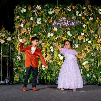 These beautiful kids are rocking the stage. I choreograph fun and easy-to-learn routines so the little ones can be stars too.