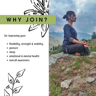 Meditating on a rock with the mountains as my witness. This image shows the benefits of joining a wellness retreat here, from improving posture to enhancing mental health.