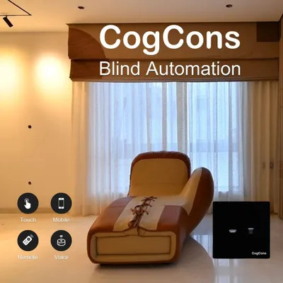 Our blind automation system gives you precise control over sunlight and privacy. The motor can be operated by touch, mobile app, remote, or voice, integrating seamlessly into your smart home.