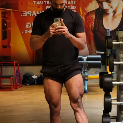 A quick leg check. Building strong, well-defined quadriceps comes from countless reps of squats and other leg exercises. It's a result of dedication, discipline, and a love for the process.