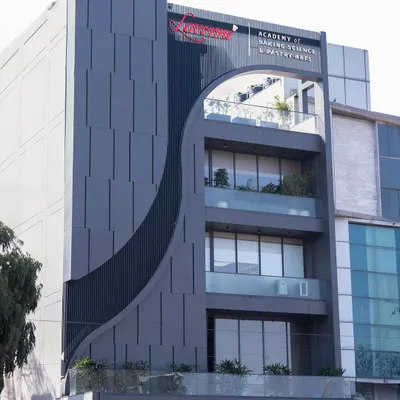 The stunning exterior of our brand new Lavonne Academy in the heart of New Delhi, a state-of-the-art facility for baking and pastry arts.