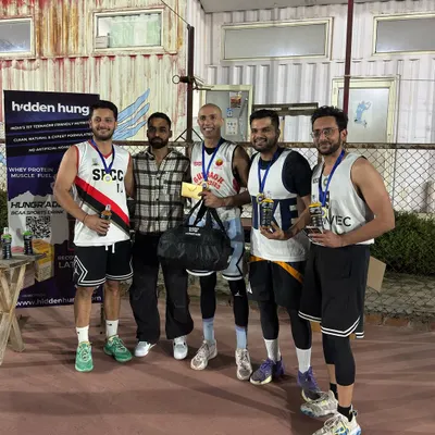 Congratulations to the finalists of our corporate tournament. Team OGz took home the win after a fierce competition against team Shooting Dragons, seen here with their prizes.