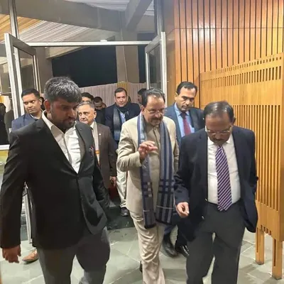 A privilege to be in the presence of National Security Advisor Ajit Doval. His strategic insights into India's security landscape are unparalleled.