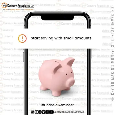Every great journey begins with a single step. Start your path to financial security by saving small amounts regularly. Consistency is more important than the amount.