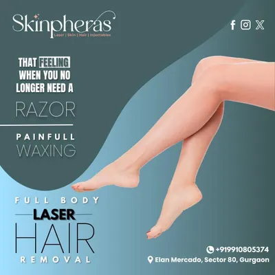 Imagine the feeling of no longer needing a razor or enduring painful waxing. Our full body laser hair removal service makes that a reality, giving you smooth skin effortlessly.