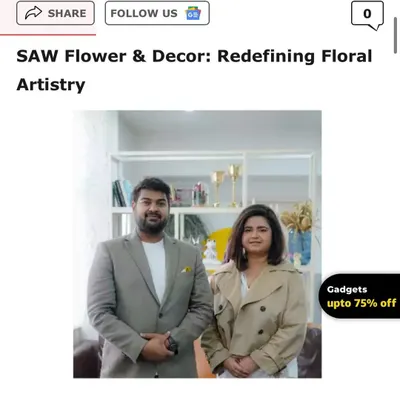 We are honored to be featured in The Times of India. This article recognizes our journey and our contribution to "Redefining Floral Artistry," a mission that is at the heart of everything we do.
