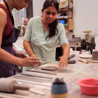Hello and welcome to Clay Explore! I'm Yashashri, the maker and teacher behind everything you see here. My studio was born from a love for the handmade, and I'm so happy to share this journey with you.