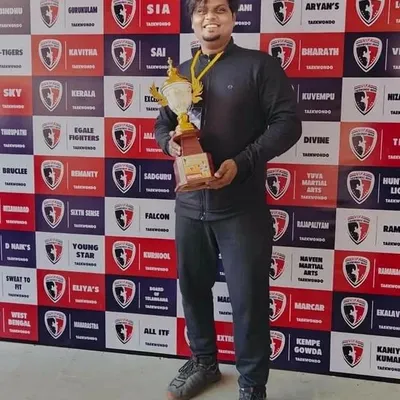 Celebrating our team's victory at the 6th Vifa Cup National Taekwondo Championship 2024. It is a great feeling to hold the team trophy, representing the hard work of all our young champions.