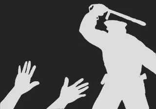 This silhouette illustrates a case of police misconduct or brutality. If you believe you have been wrongly targeted or mistreated by authorities, I can stand with you and fight against such injustices.