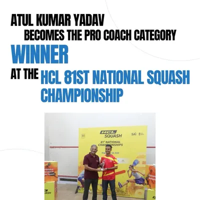 An inspiration to all our students, our coach Atul Kumar Yadav became the Pro Coach National Champion.