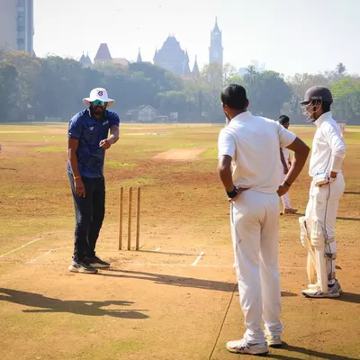 A glimpse into one of my match simulation sessions. I am instructing players on field placements and strategy in a live-game scenario. This practical training is crucial for developing tactical awareness and decision-making skills under pressure.