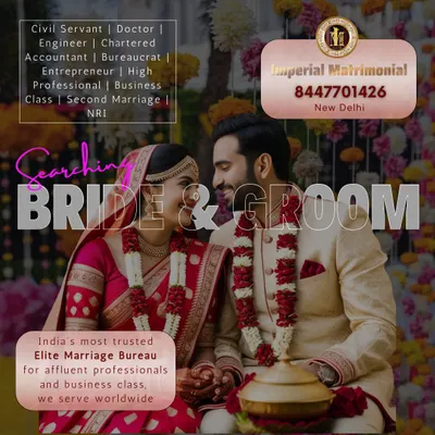 We are India's most trusted elite marriage bureau for affluent professionals and business class families. We serve a worldwide clientele, including civil servants, doctors, entrepreneurs, and NRIs.