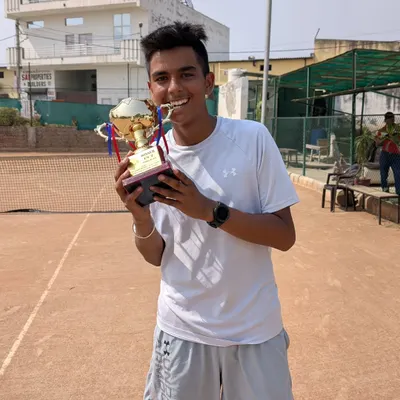 A fantastic victory for Arsh Kathuria, celebrating his U18 Boys Singles title at the AITA Championship Series in Delhi. This was his first title in the U18 category at just 14 years old.
