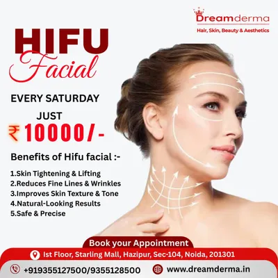 Get a non-surgical facelift with our special Saturday HIFU Facial offer. This treatment provides significant skin tightening, reduces fine lines, and improves skin tone for natural-looking results, all with the precision and safety of our expert team.