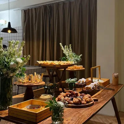 I don't just serve food, I create experiences. This is a look at one of my grazing tables, featuring a mix of my artisanal savory and sweet baked goods, perfect for house parties and events.