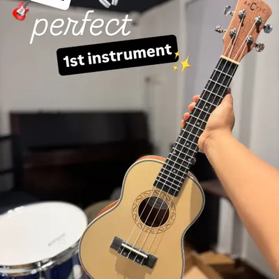 We believe the ukulele is the perfect first instrument. Its small size and simple chords make it instantly rewarding for new players.