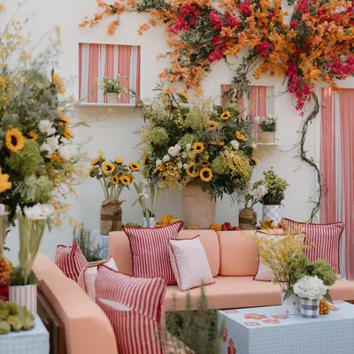 Welcome to the carnival! This vibrant Mehendi in Udaipur featured colorful lounge areas, playful floral arrangements, and a fun, festival-like atmosphere that we designed to get the party started.