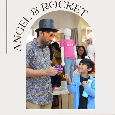 The best magic happens when the kids are part of the trick. This little guy was an amazing assistant, and his excitement made the moment even more magical.
