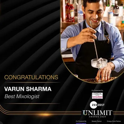 We are so proud of our Head of Bars, Varun Sharma, for being named Best Mixologist at the ZeeZest Unlimit Awards. His drive and enthusiasm inspire us every day.