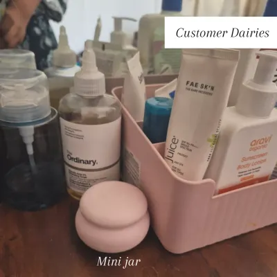 Customer Diaries: Seeing our mini jar in your home made our week. Your space looks absolutely enchanting, and we love how you've styled it on your vanity.