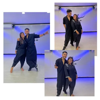 A collage of fun moments with my partner Jinal. This is what she signed up for, a lifetime of dance.